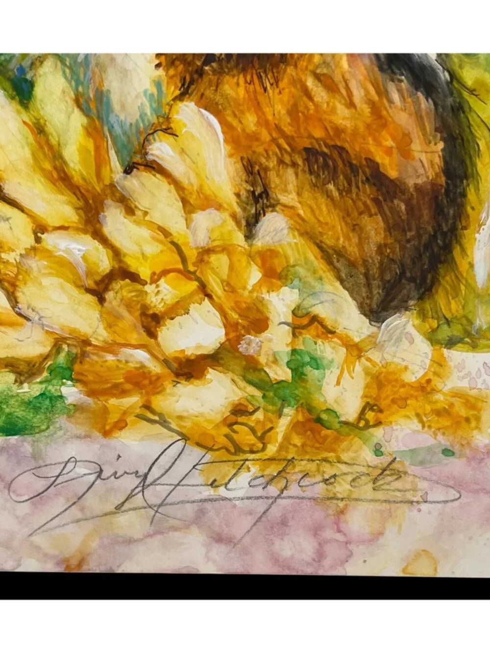 Chipmunk Watercolor Artwork On Premium Canvas Board Hand-Signed By Artist Vibran